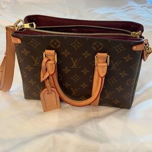 Louis Vuitton Monogram Soufflot BB 2Way Bag Brown